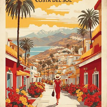 Vorschaubild zum Design Costa del Sol Spanien Tourismus Vintage Poster 3 von TravelersGems