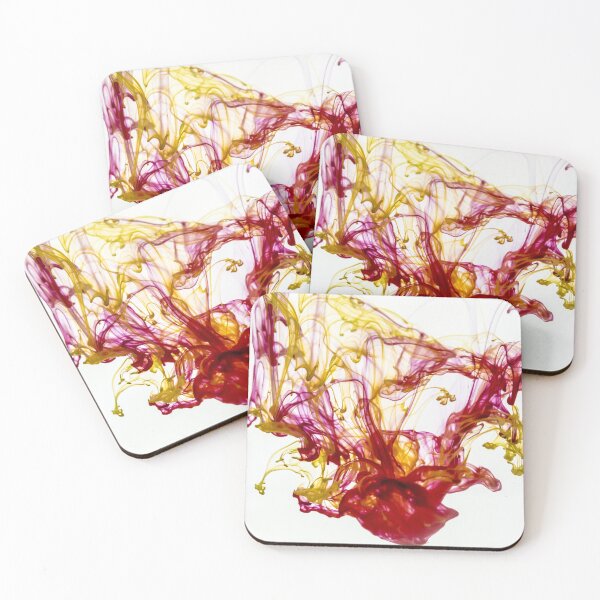 Item preview, Vibrant Fusion: Red and Yellow Ink Dance in Water designed and sold by Shafiq Khan.