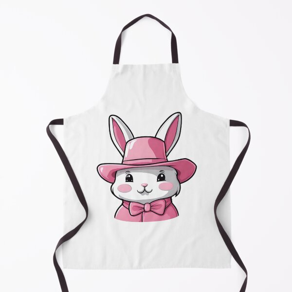 Item preview, Pink Bunny Wearing Pink Hat, Cute Pink Rabbit, Pink Easter Bunny designed and sold by PurpleWay.
