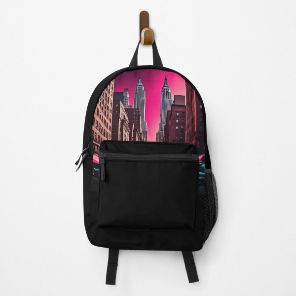 Item preview, Imaginary USA City in Retrowave Style designed and sold by Gaborai.
