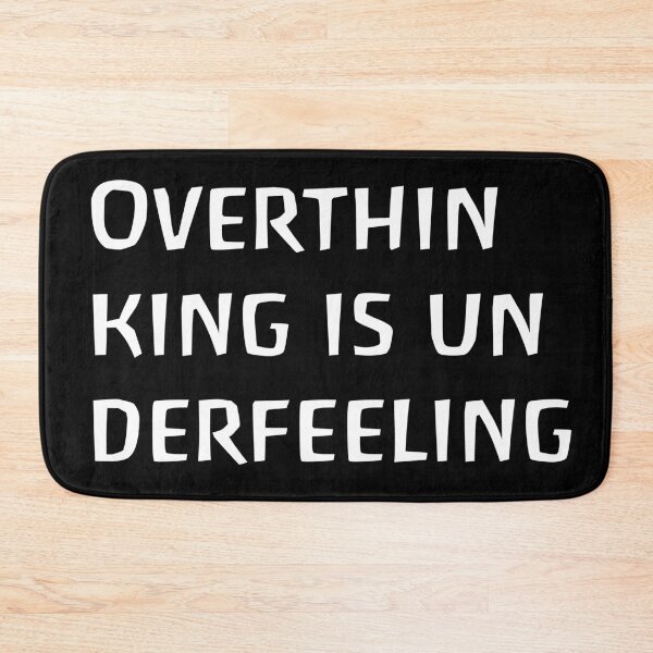 Item preview, Overthinking is under-feeling, thinking too much means feeling too little, brooding, thinking designed and sold by DOM-Shop.