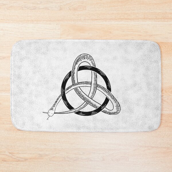 Item preview, White Snake Triquetra / Witches Knot / Witch Symbol / Drawing for Spiritual Women designed and sold by impressionofmel.