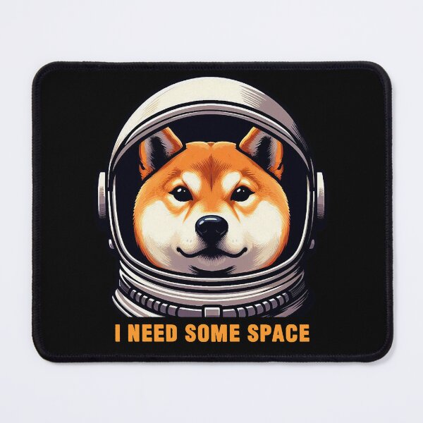 Item preview, I Need Some Space meme Shiba Inu Dog Astronaut designed and sold by plushism.