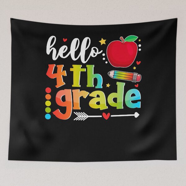Item preview, Hello Fourth Grade Squad Back To School 4th Graders Teachers designed and sold by MobyStickers.