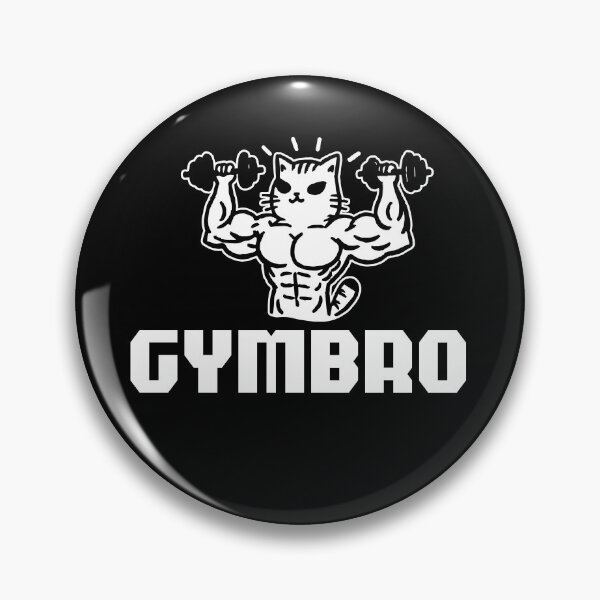 Item preview, GYMBRO | barbell cat | bodybuilding cat | powerlifting steroid Cat | muscle cat designed and sold by themichetti.