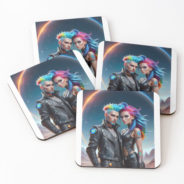 Item preview, Space Bikers fantasy art designed and sold by PineappleBlend.