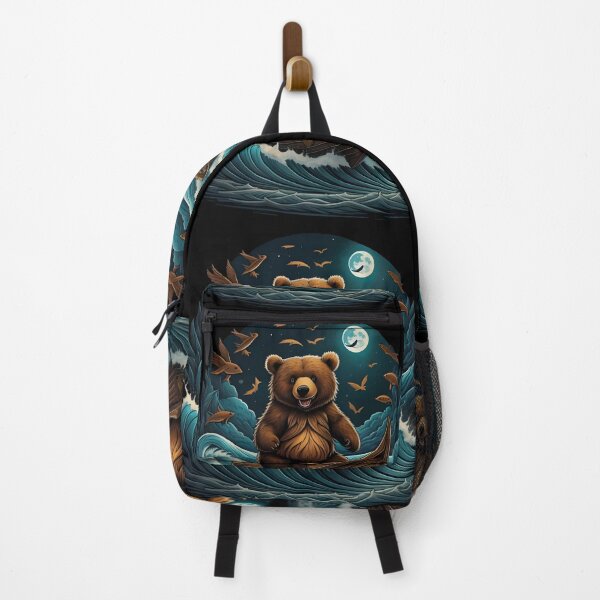Item preview, Mysterious Bear Riding Waves designed and sold by FunShuiGB.
