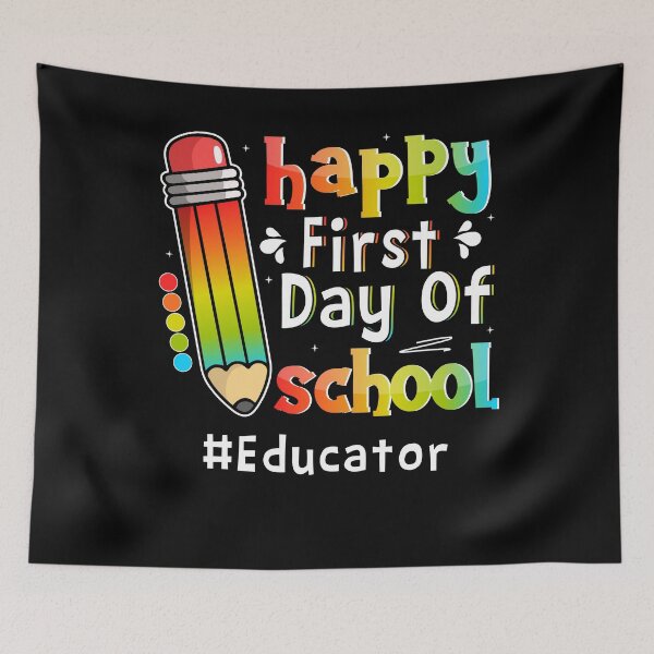 Item preview, Happy First Day Of School Teacher Educator Back To School designed and sold by MobyStickers.