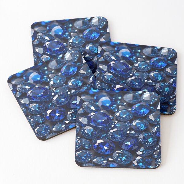 Artikelvorschau, Blue Sapphire Gemstone Pattern entworfen und verkauft von TheArtOfPat.