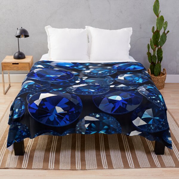 Item preview, Blue Sapphire Gemstone Pattern designed and sold by TheArtOfPat.