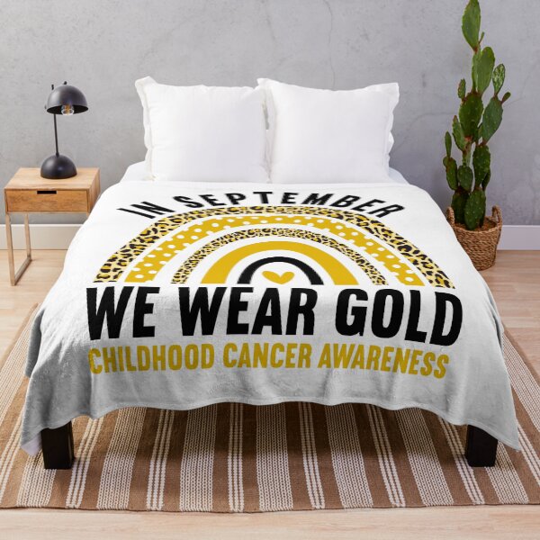 Item preview, In September We Wear Gold Childhood Cancer Awareness Rainbow designed and sold by MobyStickers.