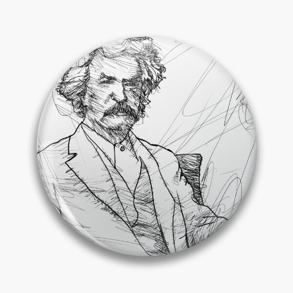 Item preview, MARK TWAIN - ink portrait .5 designed and sold by lautir.
