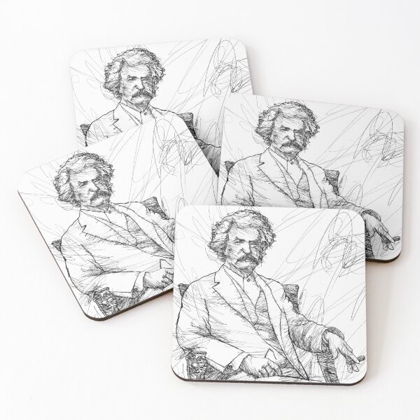 Item preview, MARK TWAIN - ink portrait .5 designed and sold by lautir.