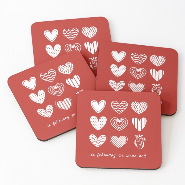 Item preview, In February We Go Red Heart Disease Awareness designed and sold by Blok45.