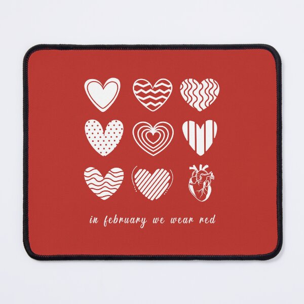 Item preview, In February We Go Red Heart Disease Awareness designed and sold by Blok45.