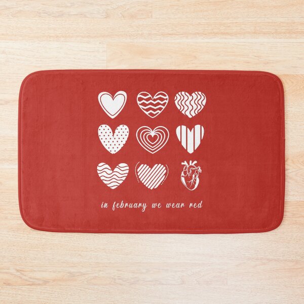 Item preview, In February We Go Red Heart Disease Awareness designed and sold by Blok45.