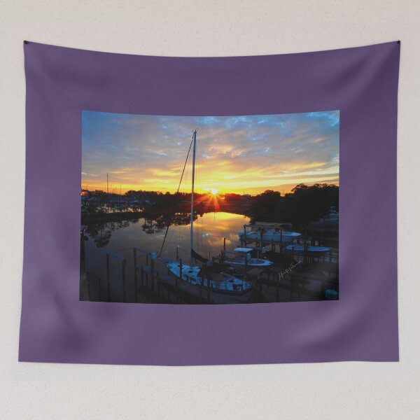 Item preview, Winter Sunrise on the Bayou designed and sold by Marielle Valenzuela.