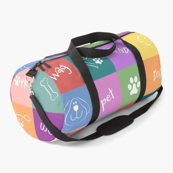 Item preview, Colorful squares with cute dogs  designed and sold by colorleafz.