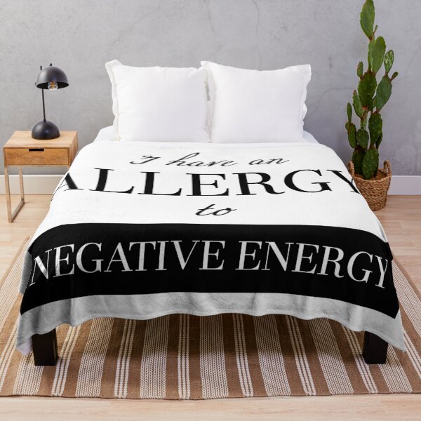 Item preview, I Have An Allergy to Negative Energy Positivity Optimist Quote designed and sold by BelloniArtShop.