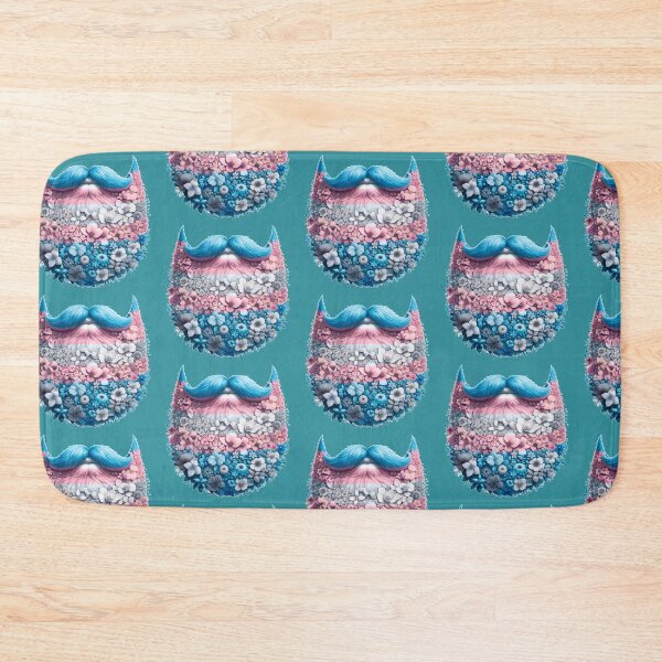 Item preview, Floral Beard: Trans Pride in Bloom designed and sold by PrideDownUnder.
