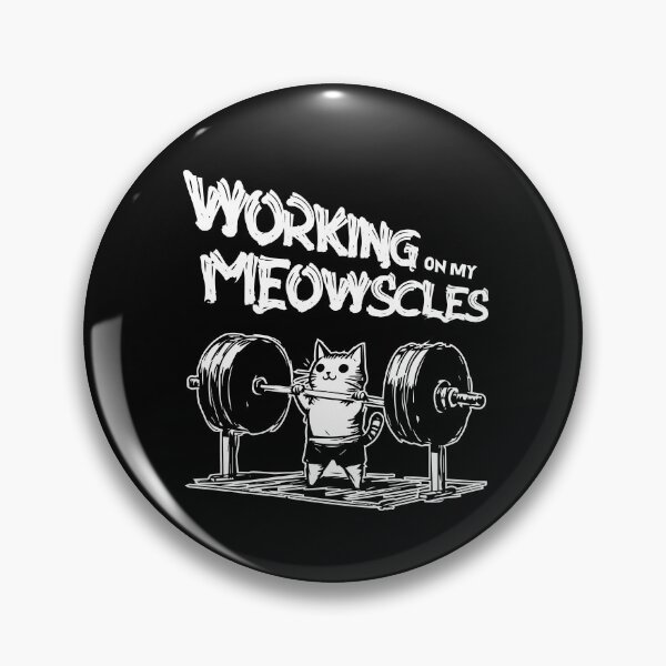 Item preview, Working on My Meowscles | bodybuilding kitten | feline fitness | kitten deadlift | kitten weightlifting designed and sold by themichetti.