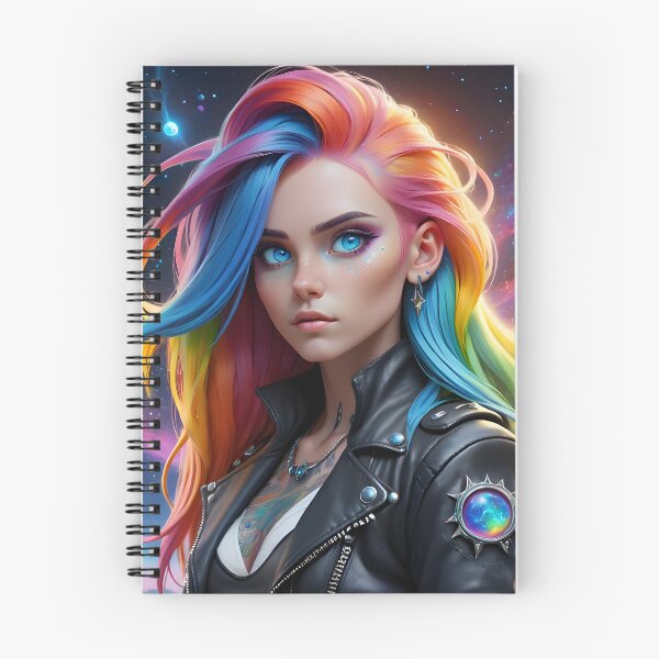 Item preview, Mystical Space Biker Girl fantasy art  designed and sold by PineappleBlend.