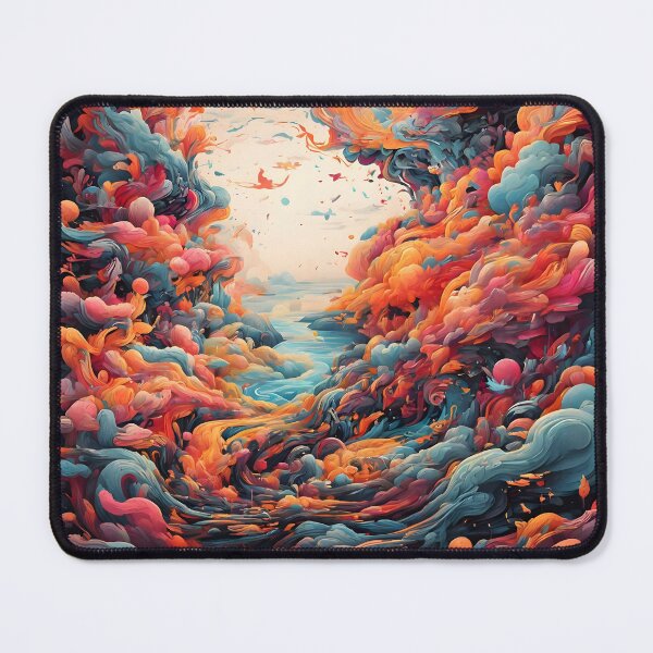 Item preview, Vivid Dreamscape Abstract Art designed and sold by WAUZ.
