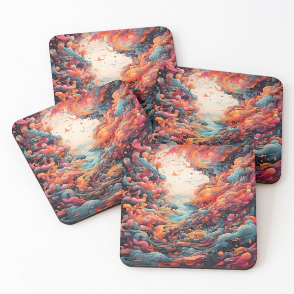 Item preview, Vivid Dreamscape Abstract Art designed and sold by WAUZ.