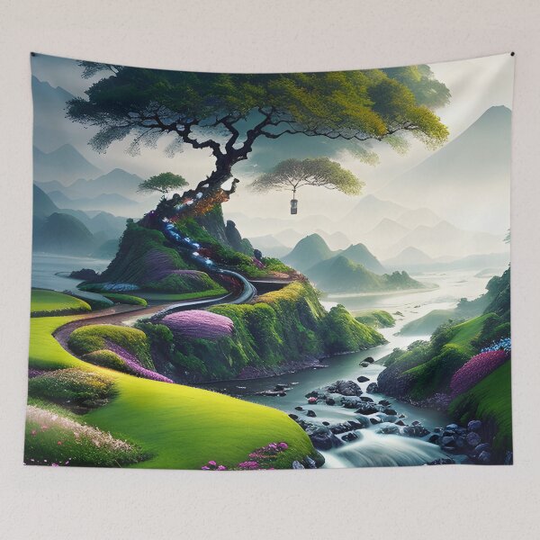Item preview, Mystic Tapestry: A Harmony of Chinese Landscapes and Imagined Realms designed and sold by joejiing.