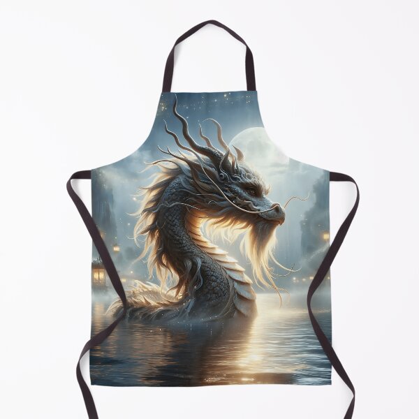 Item preview, Water Dragon on a Mystic Full Moon Night designed and sold by FriskyLemur.