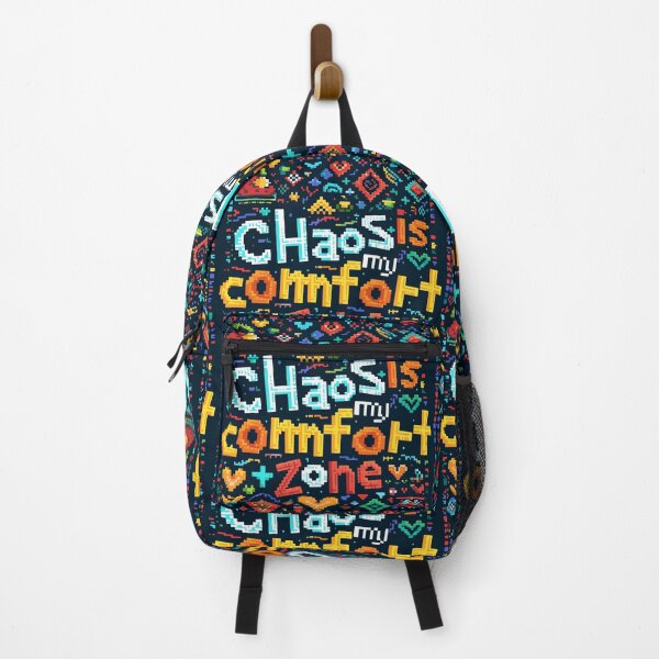 Item preview, Chaos Is My Comfort Zone Retro Gaming 8bit Minimalist designed and sold by PrintShangri-La.