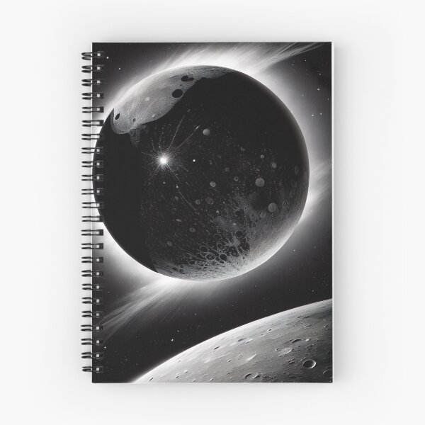 Item preview, Dark planet and moon solar system galaxy star designed and sold by Frostquest.