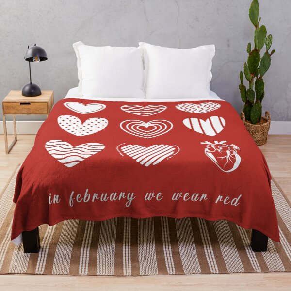 Item preview, In February We Go Red Heart Disease Awareness designed and sold by Blok45.