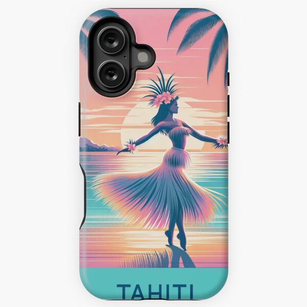Aperçu de l'œuvre Danseuse de Tahiti Polynésie française - Affiche d'art numérique créée et vendue par TravelMarvel.