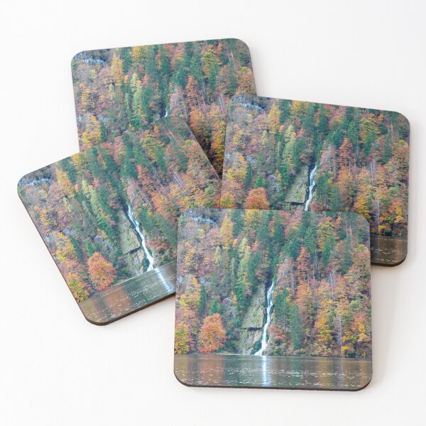 Item preview, Waterfall at the Lake Königssee in autumn designed and sold by Intermundium.