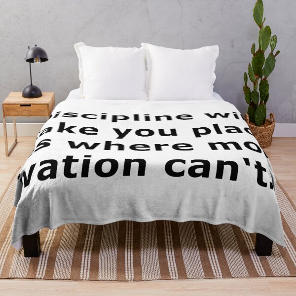 Item preview, Discipline takes you to places where motivation is not possible designed and sold by DOM-Shop.