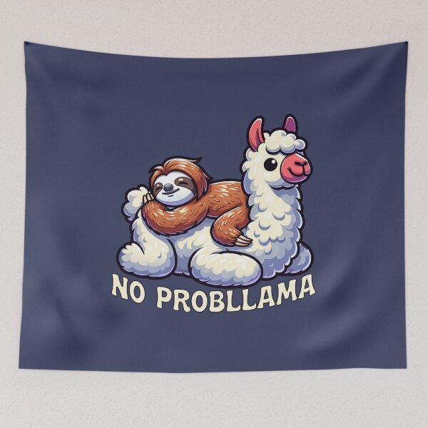 Item preview, No Probllama designed and sold by RockBeeDesigns.