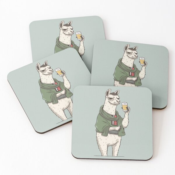 Item preview, Llama drinking beer designed and sold by Amir Faysal.