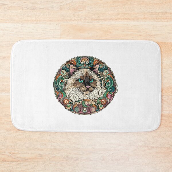 Item preview, Cat in ornamental colours designed and sold by jardraz.