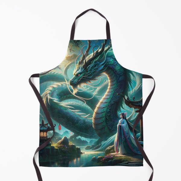Item preview, Asian Dragon in a Bamboo Grove designed and sold by FriskyLemur.