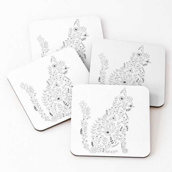 Item preview, Cute Floral Botanical Cat  designed and sold by mona00007.