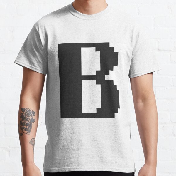 pixel art, B, pronounced, biː,  BEE, capital, second, letter,  ISO Classic T-Shirt