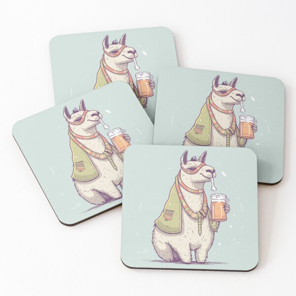 Item preview, Llama drinking beer designed and sold by Amir Faysal.