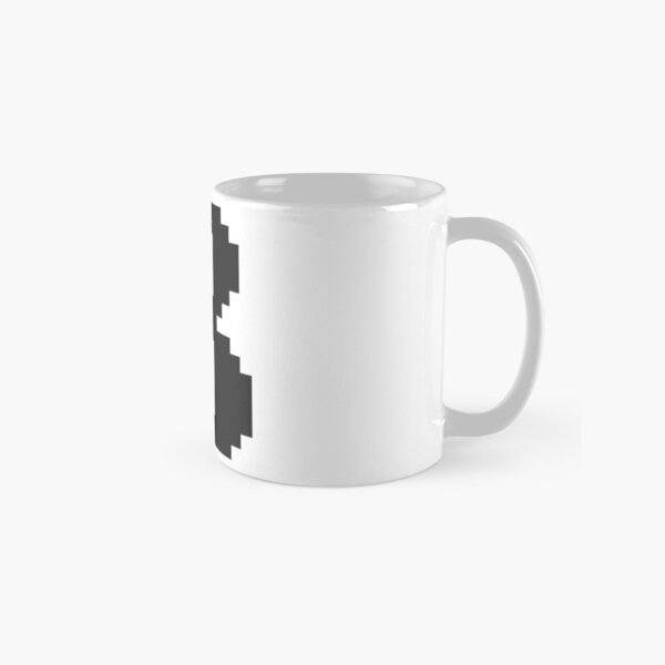 pixel art, B, pronounced, biː,  BEE, capital, second, letter,  ISO Classic Mug