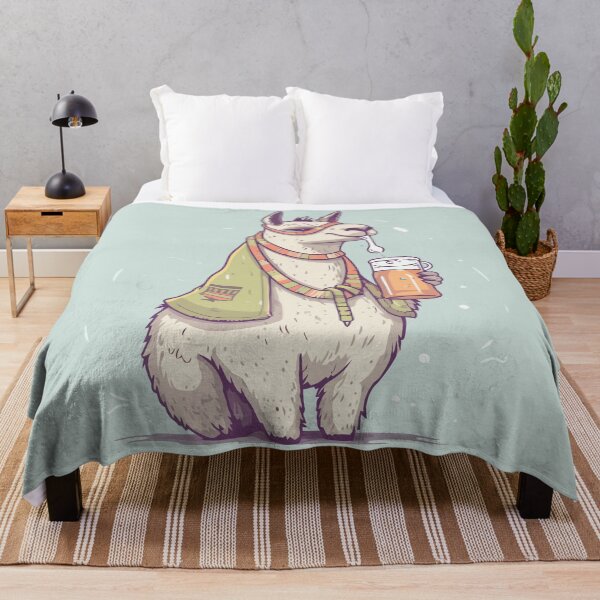 Item preview, Llama drinking beer designed and sold by Amir Faysal.