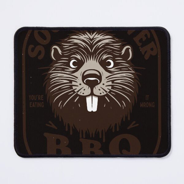 Item preview, Soggy Beaver BBQ If It's Not All Over Your Face Funny Beaver designed and sold by Olivia Thompson.