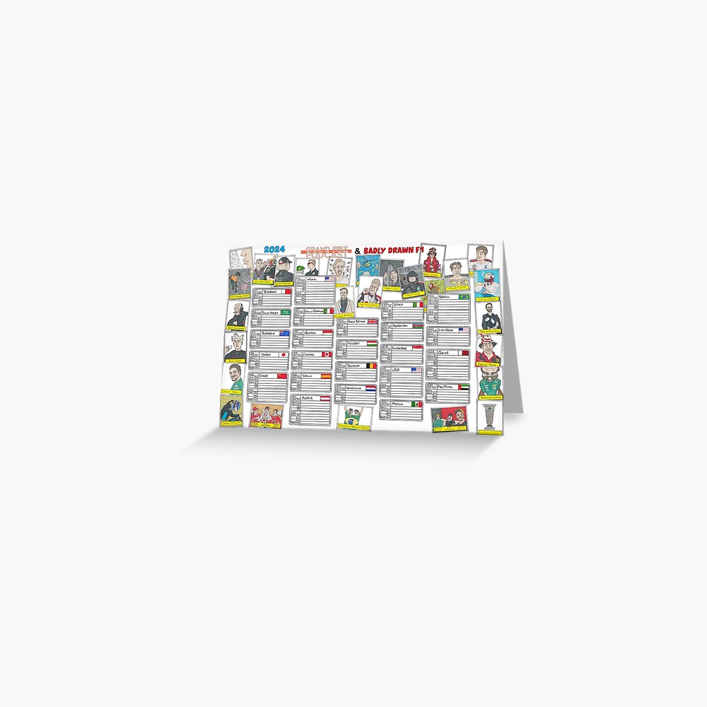 Item preview, Greeting Card designed and sold by BadlyDrawnF1.
