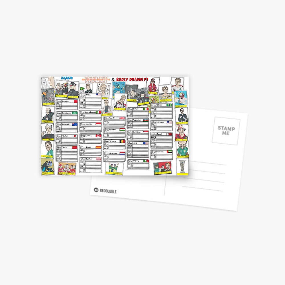Item preview, Postcard designed and sold by BadlyDrawnF1.