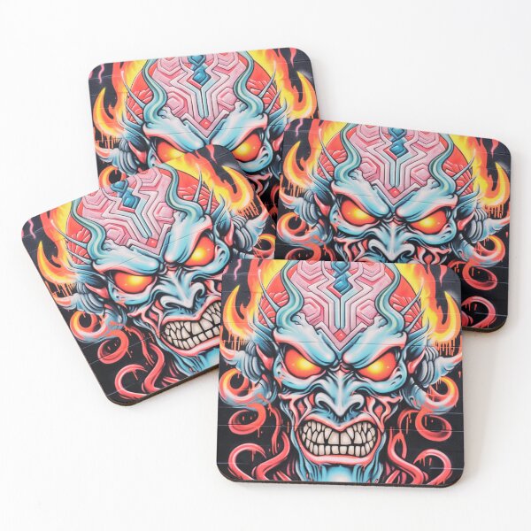 Item preview, Fierce Devil Face Art designed and sold by JojoArtEvo.