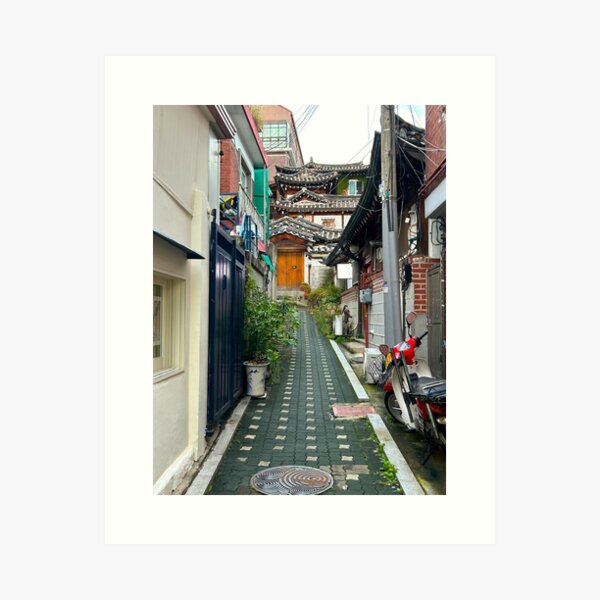 Item preview, Bukchon Hanok Village Alley | Seoul Street Photography designed and sold by YemmyZImages.